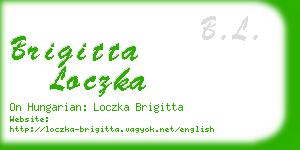 brigitta loczka business card